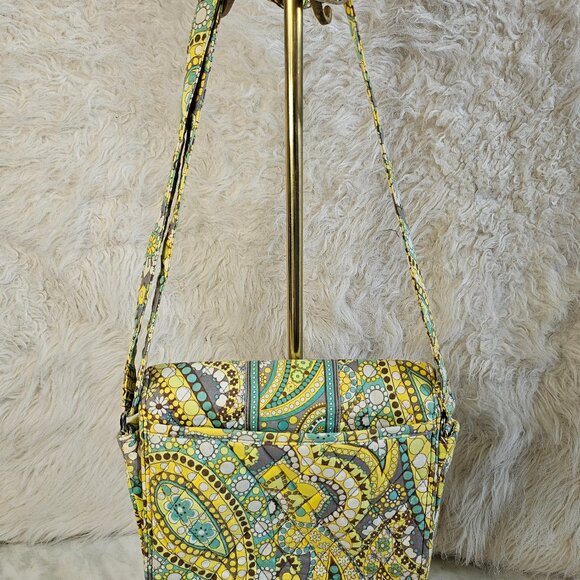 Vera Bradley Lemon Parfait Spring 2011 Retired Pattern Rachel Bag - Picture 3 of 10